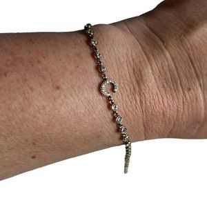 Pave Initial C Bracelet